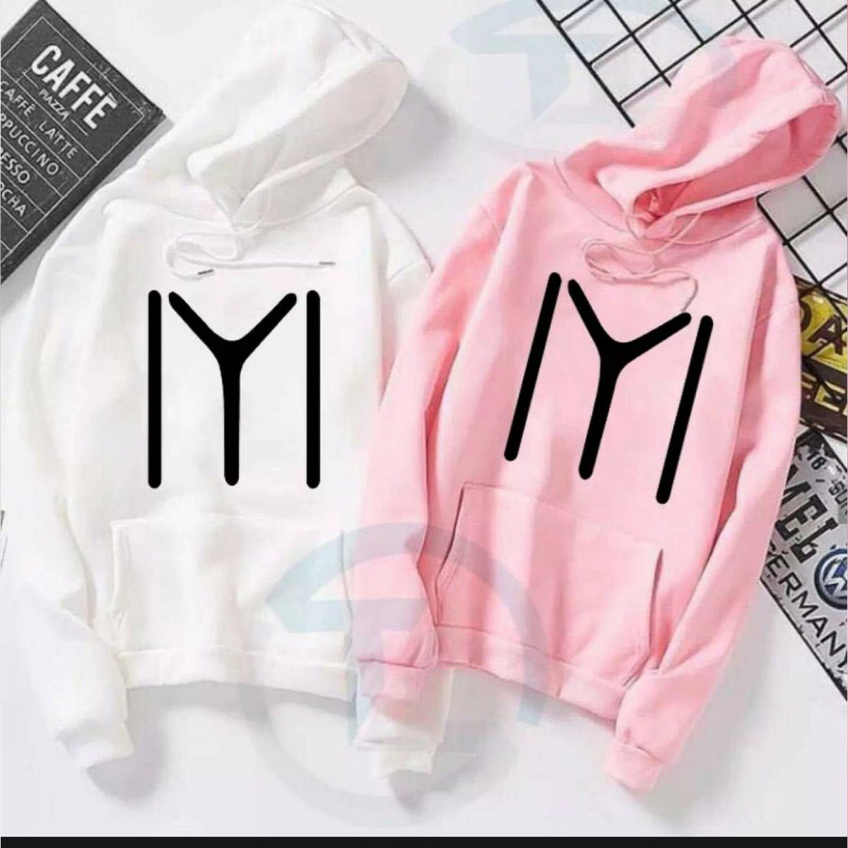 Ertugrul Printed Fleece Full Sleeves Pull Over Hoodie For Women - DENIMS - Hoodies & Sweatshirts - 