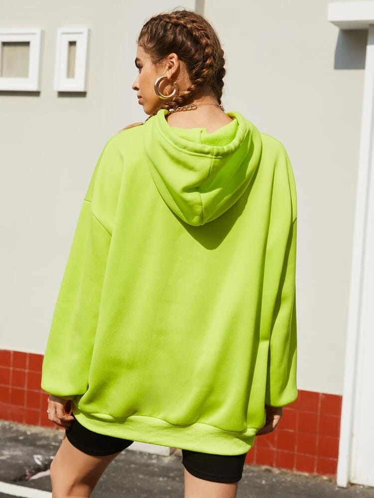 Expensive Printed Fleece Full Sleeves Pull Over Hoodie For Women - DENIMS - Hoodies & Sweatshirts - 