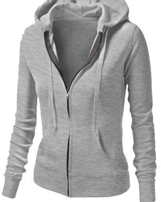HB INDUSTRIES Women s Simple Grey Hoodie
