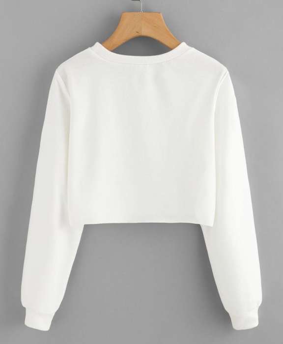 HB INDUSTRIES Crop Sweatshirt for womens