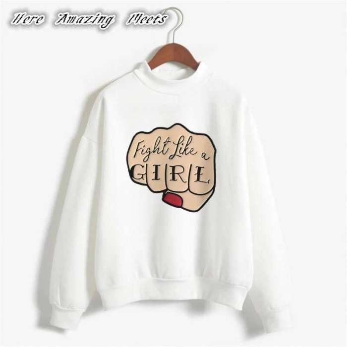 Fit Right Fight Like Sweatshirt for women - DENIMS - Hoodies & Sweatshirts - 