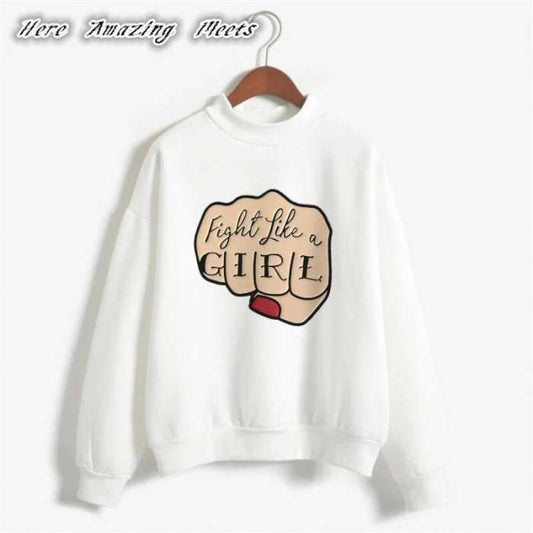 Fit Right Fight Like Sweatshirt for women - DENIMS - Hoodies & Sweatshirts - 