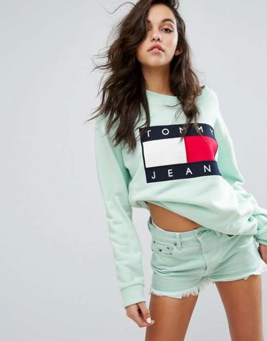 Fit Right Multicolor Crop Sweatshirt For Women - DENIMS - Hoodies & Sweatshirts - 