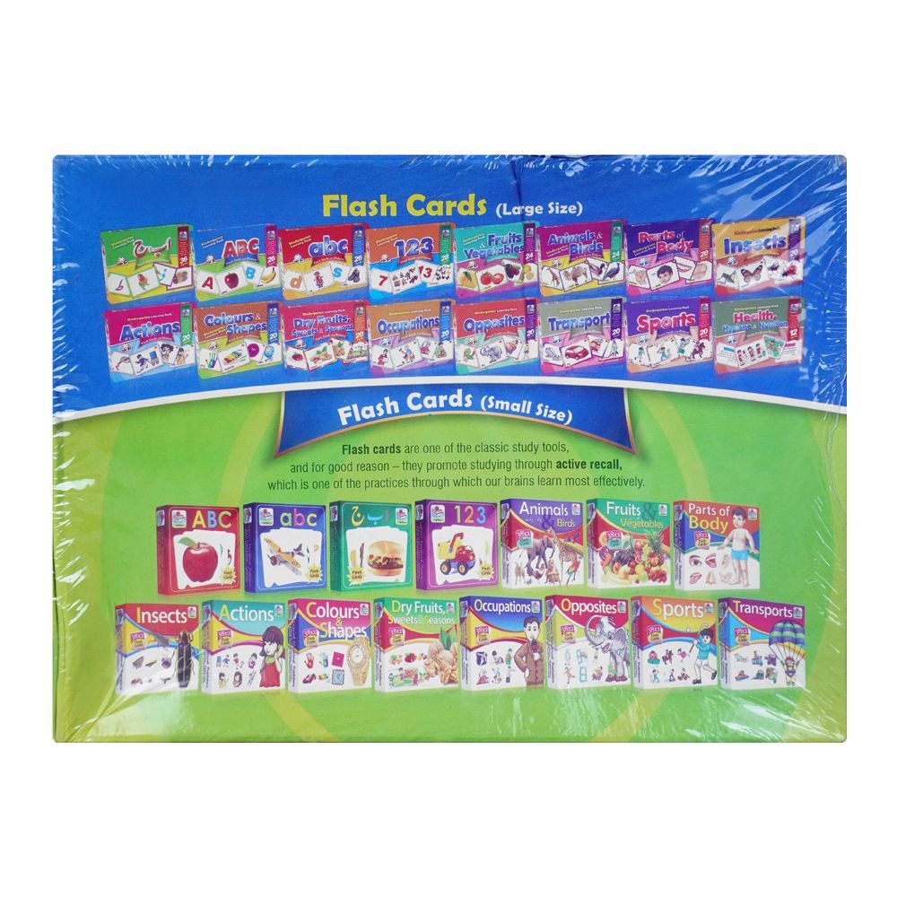 Flash Cards With Pictures ABC, Large 7 X 9.5 Inches, For 3+ Years, 26 - Pack - DENIMS - Board Games - 