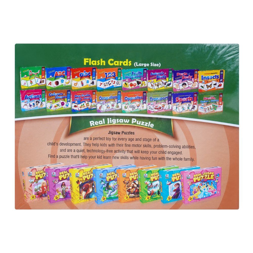 Flash Cards With Pictures Health/Hygiene & Nutrition, Large 7 X 9.5 Inches, For 3+ Years - DENIMS - Board Games - 