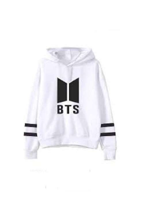 Fleece Cotton BTS Hoodie For Women 895 - DENIMS - Hoodies & Sweatshirts - 