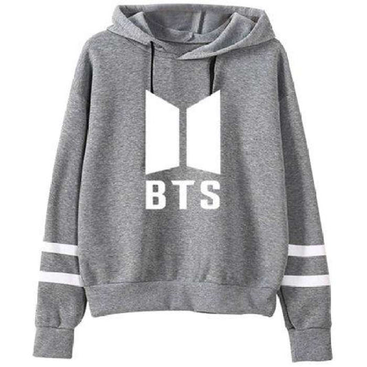 Fleece Cotton BTS Hoodie For Women 949 - DENIMS - Hoodies & Sweatshirts - 