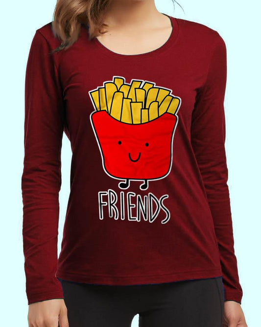 Friends New Fashion Red Quality High Printed Design High Quality Full T - Shirt - DENIMS - Tops & T - Shirts - 