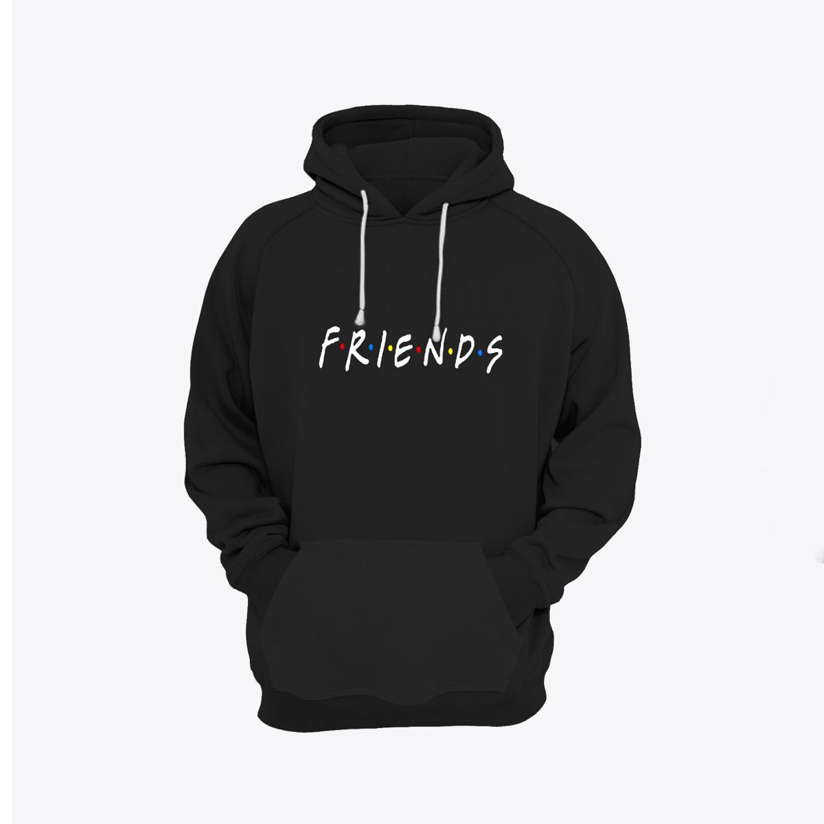 Friends Printed Fleece Full Sleeves Pull Over Hoodie For Men And Women - DENIMS - Hoodies & Sweatshirts - 