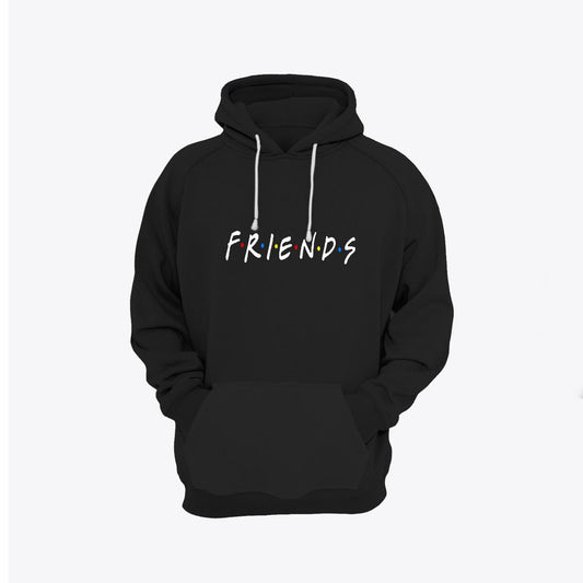 Friends Printed Fleece Full Sleeves Pull Over Hoodie For Men And Women - DENIMS - Hoodies & Sweatshirts - 