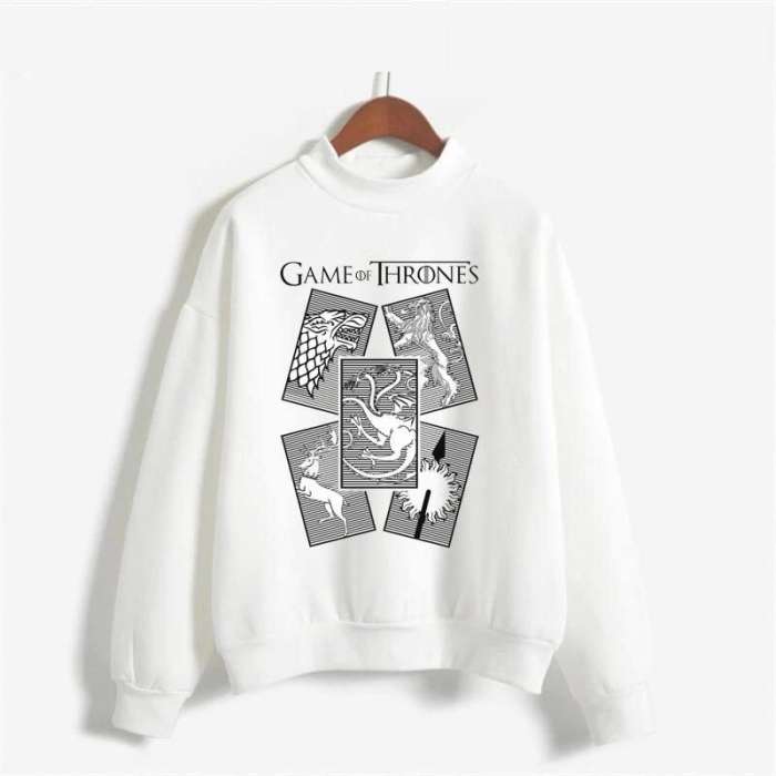 Game Of Thrones Full Fleece Design Sweat Shirt Excellent Quality - DENIMS - Hoodies & Sweatshirts - 