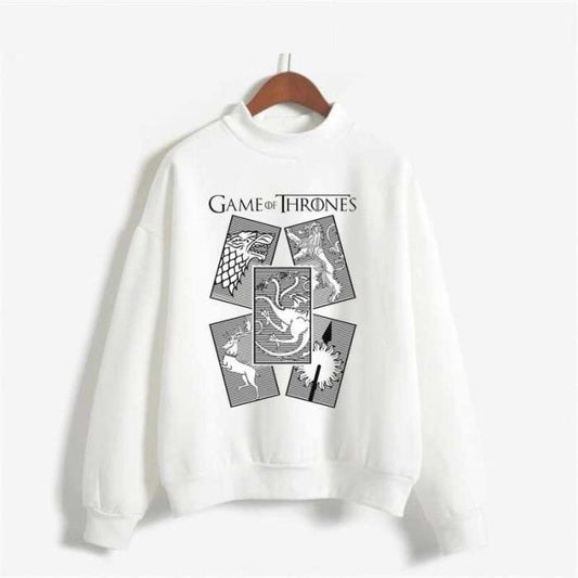 Game Of Thrones Full Fleece Design Sweat Shirt Excellent Quality - DENIMS - Hoodies & Sweatshirts - 