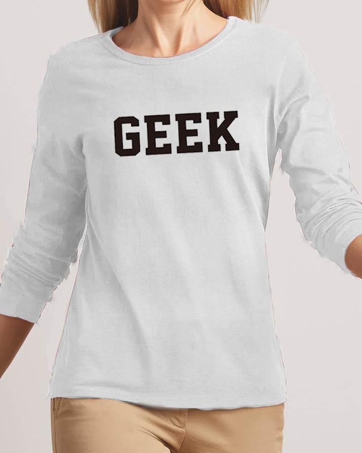 Geek New Fashion White High Printed Design High Quality T - shirt - DENIMS - Tops & T - Shirts - 