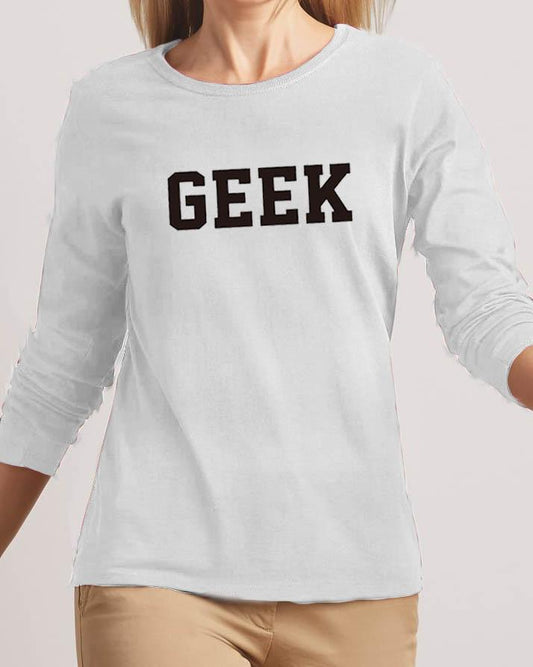 Geek New Fashion White High Printed Design High Quality T - shirt - DENIMS - Tops & T - Shirts - 