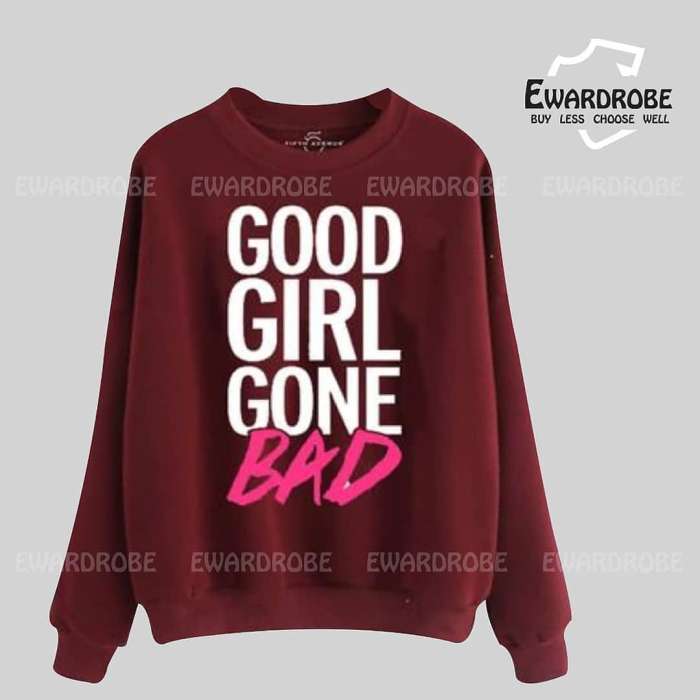 Good Gone Bad Cotton Fleece Sweatshirt For Women - DENIMS - Hoodies & Sweatshirts - 