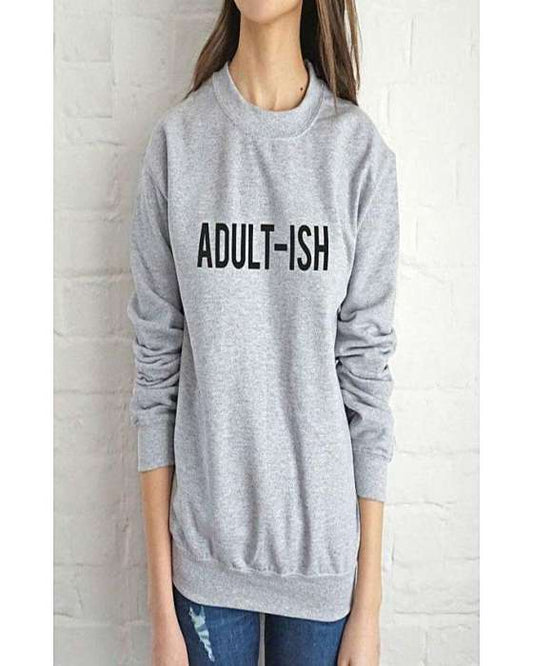 Grey adult ish sweat shirt For and Women - DENIMS - Hoodies & Sweatshirts - 