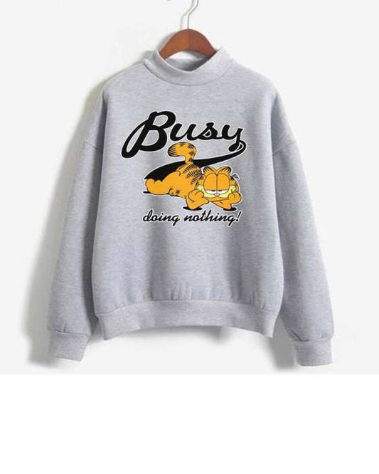 GREY BUSY DOING NOTHING SWEATSHIRT FOR womens - DENIMS - Hoodies & Sweatshirts - 