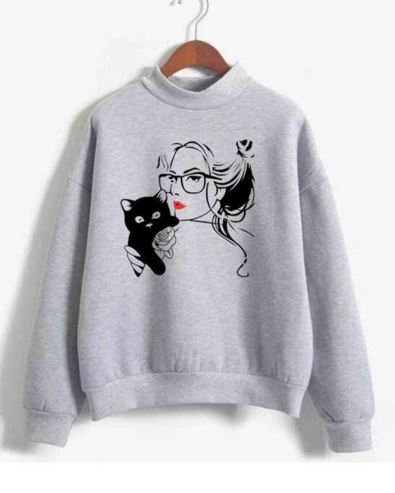 GREY SWEATSHIRT FOR womens - DENIMS - Hoodies & Sweatshirts - 