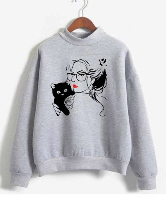 GREY SWEATSHIRT FOR womens - DENIMS - Hoodies & Sweatshirts - 