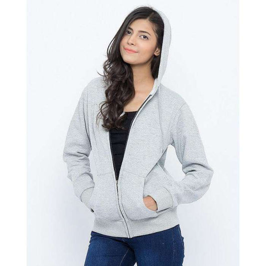 Grey Zipper hoodie for and women - DENIMS - Hoodies & Sweatshirts - 