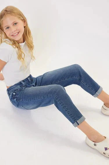 Halo Mid Rise Mother Daughter Duo Jeans - DENIMS - Girls Jeans - 
