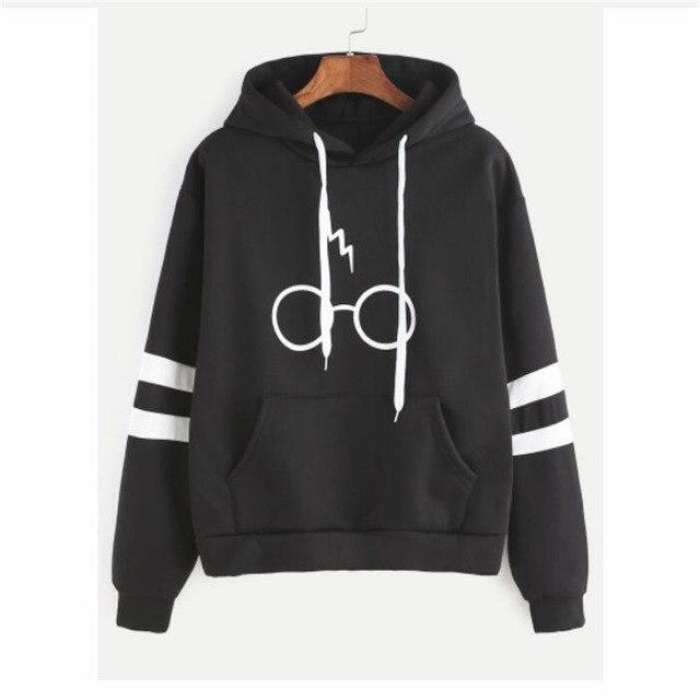 Harry Glasses Stripe Hoodie for womens - DENIMS - Hoodies & Sweatshirts - 