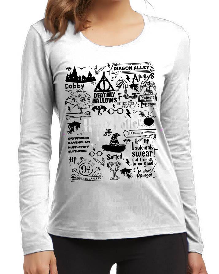 Harry Potter New Fashion White Quality High Printed Design High T - Shirt - DENIMS - Tops & T - Shirts - 