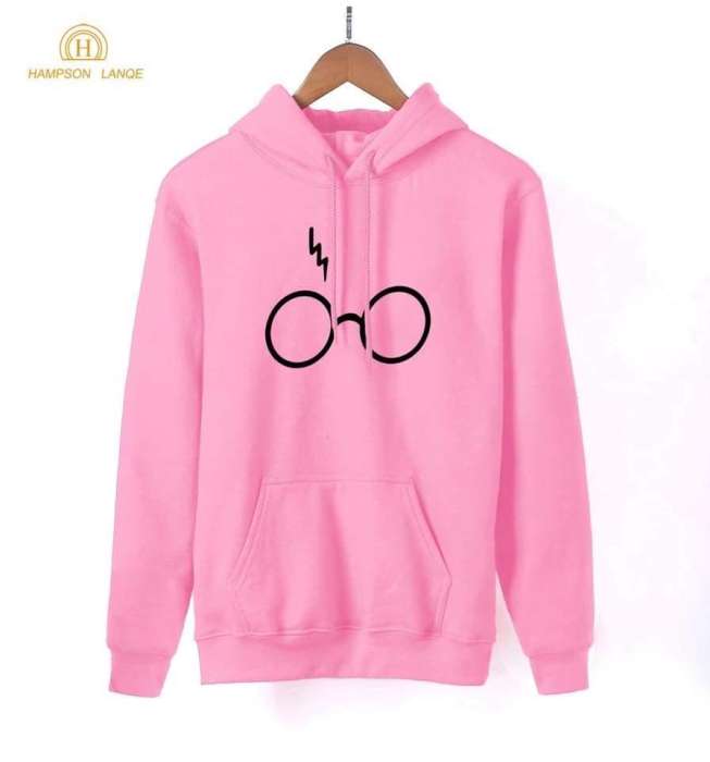 Harry Potter Stylish Pink Printed Hoodie For Women - DENIMS - Hoodies & Sweatshirts - 