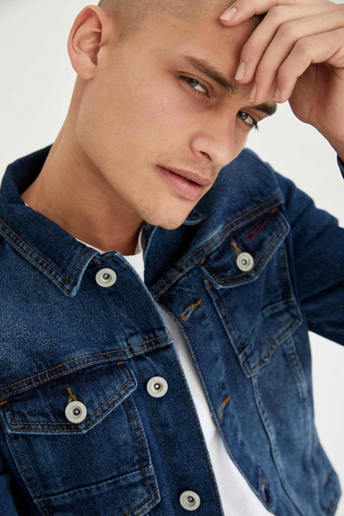 HB Mens Denim Jacket Stretchable Fine Lycra - DENIMS - Denim Jacket - 