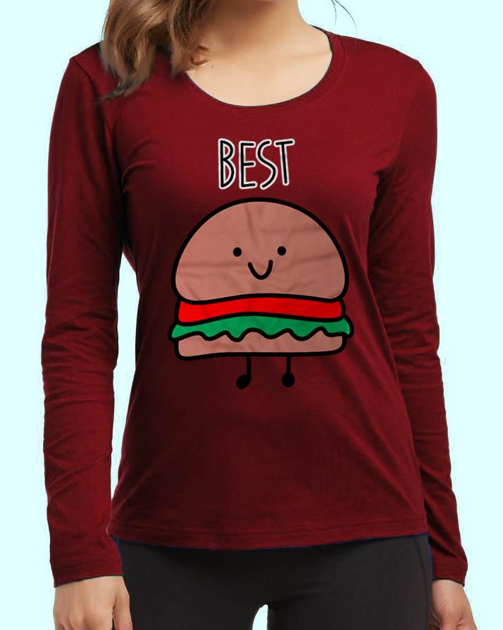 High Burger New Fashion Red Quality High Printed Design High Quality Full t - Shirt - DENIMS - Tops & T - Shirts - 