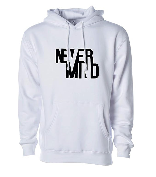 Hooded Neck Never Mind Printed Winter Full Sleeves Hoodie for Men - DENIMS - Hoodie & Sweatshirt - 