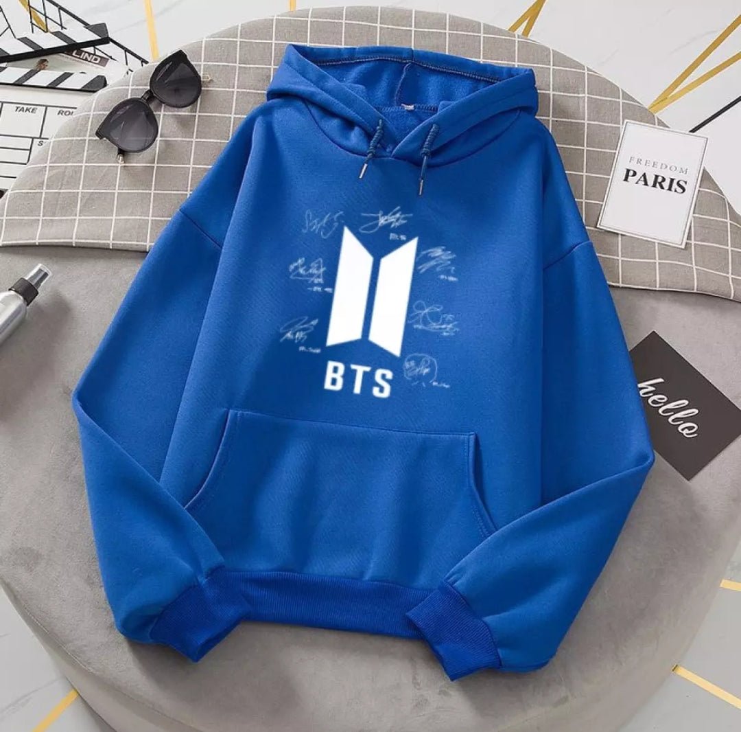 Hoodie Trendy Stylish Casual Fashionable Sign Bts Of Seven Members - DENIMS - Hoodie & Sweatshirt - 