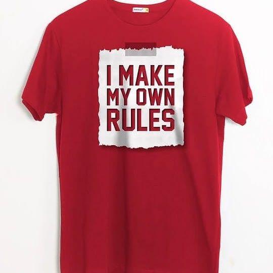 I Make My Own Rules Printed T - Shirt For Her - DENIMS - Tops & T - Shirts - 