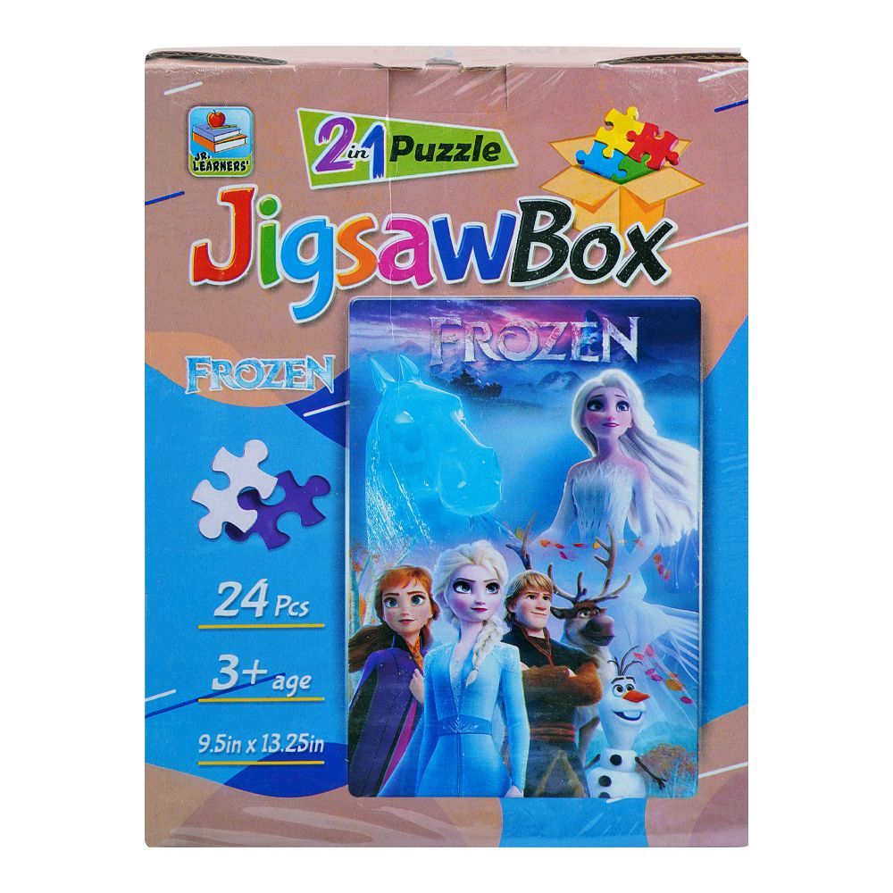 Jigsaw Puzzle Box 2 - In - 1 Frozen, For 3+ Years - DENIMS - Board Games - 