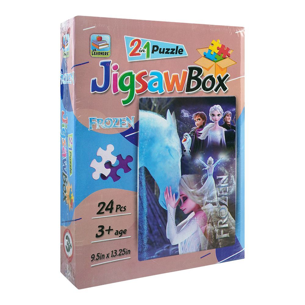 Jigsaw Puzzle Box 2 - In - 1 Frozen, For 3+ Years - DENIMS - Board Games - 