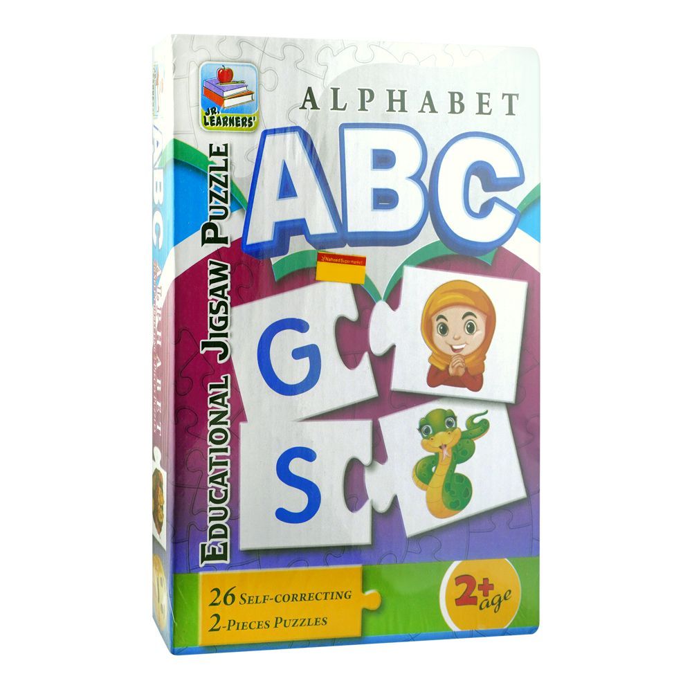 Jr. Learners Educational Jigsaw Puzzle, For 2+ Years, Alphabet Abc - DENIMS - Educational Toys - 