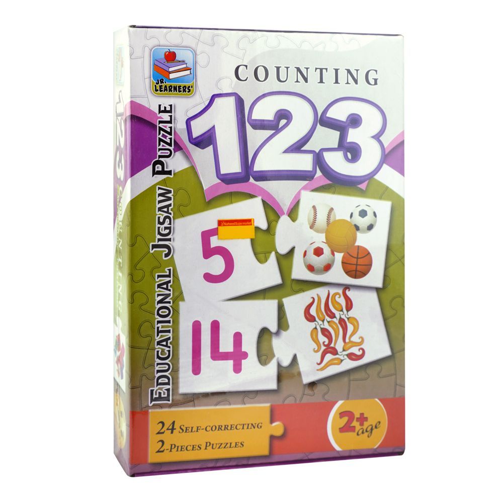 Jr. Learners Educational Jigsaw Puzzle, For 2+ Years, Counting 123 - DENIMS - Educational Toys - 