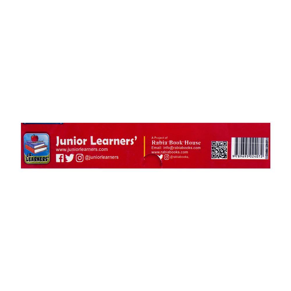 Jr. Learners Flash Card With Pictures Large Abc, For 3+ Years - DENIMS - Educational Toys - 