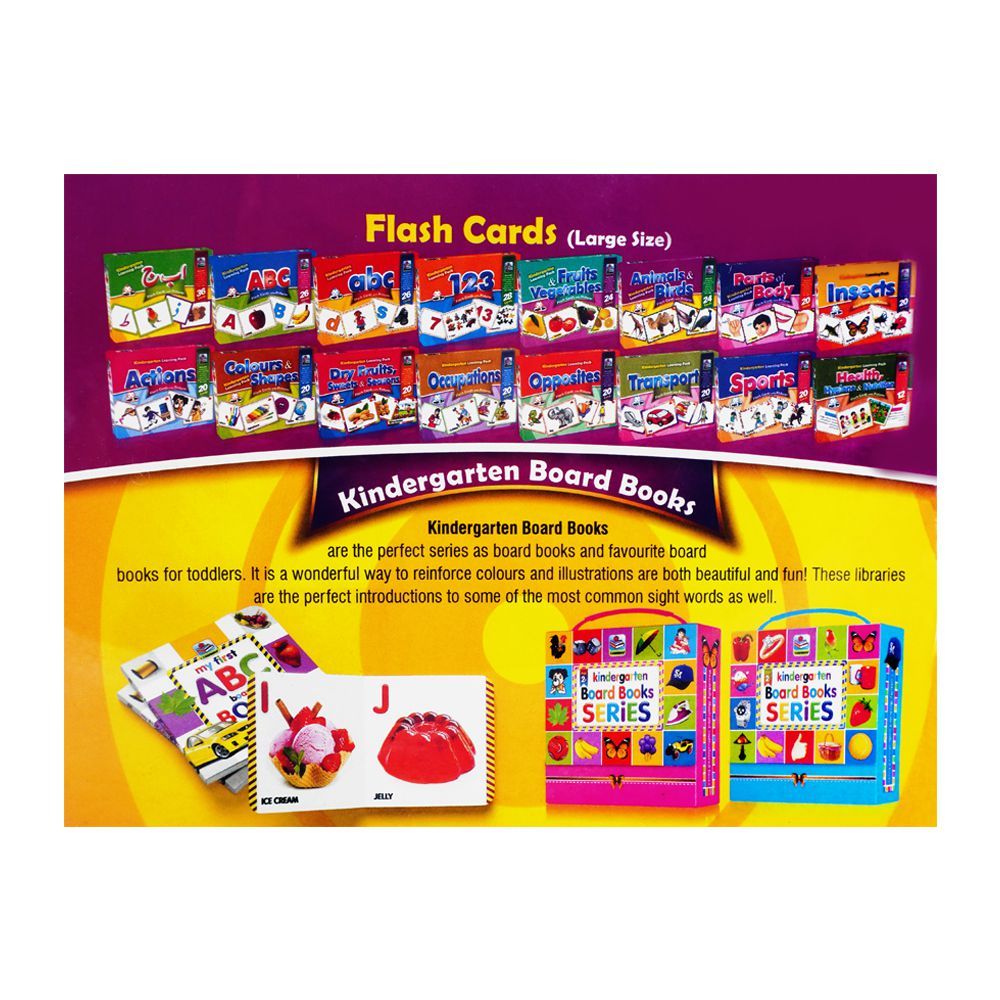 Jr. Learners Flash Card With Pictures Large Animals & Birds, For 3+ Years - DENIMS - Educational Toys - 