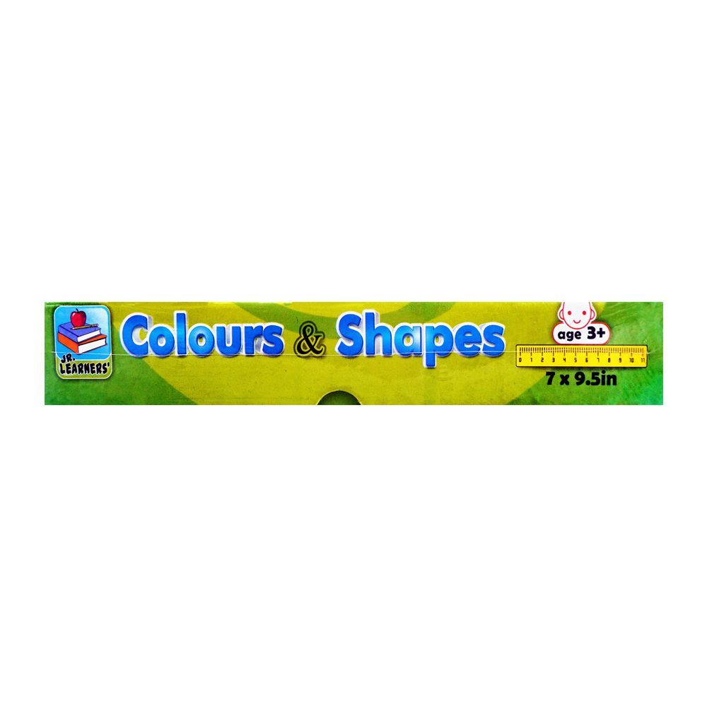 Jr. Learners Flash Card With Pictures Large Colours & Shapes, For 3+ Years - DENIMS - Educational Toys - 