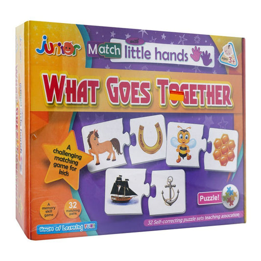 Junior Match With Little Hands, For 3+ Years, What Goes Together - DENIMS - Educational Toys - 