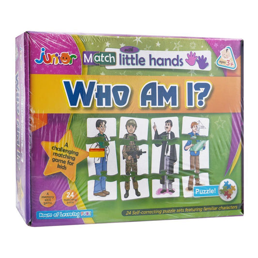 Junior Match With Little Hands, For 3+ Years, Who Am I - DENIMS - Educational Toys - 