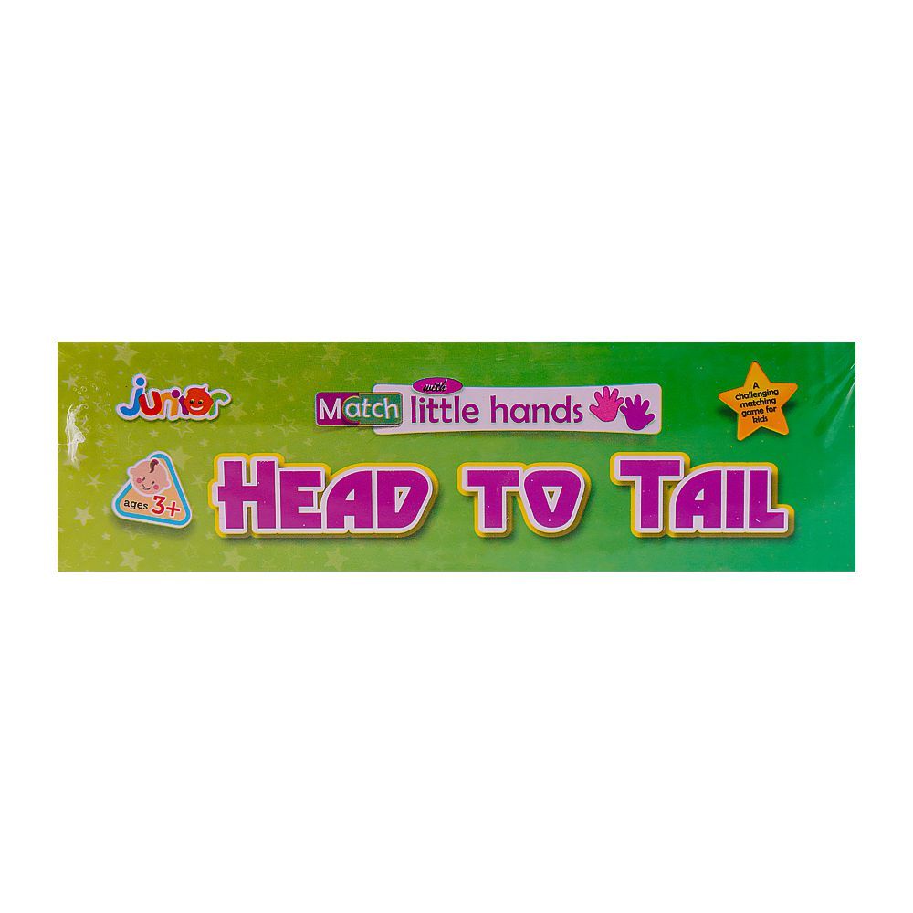 Junior Match With Little Hands Head & Tail, For 3+ Years - DENIMS - Board Games - 