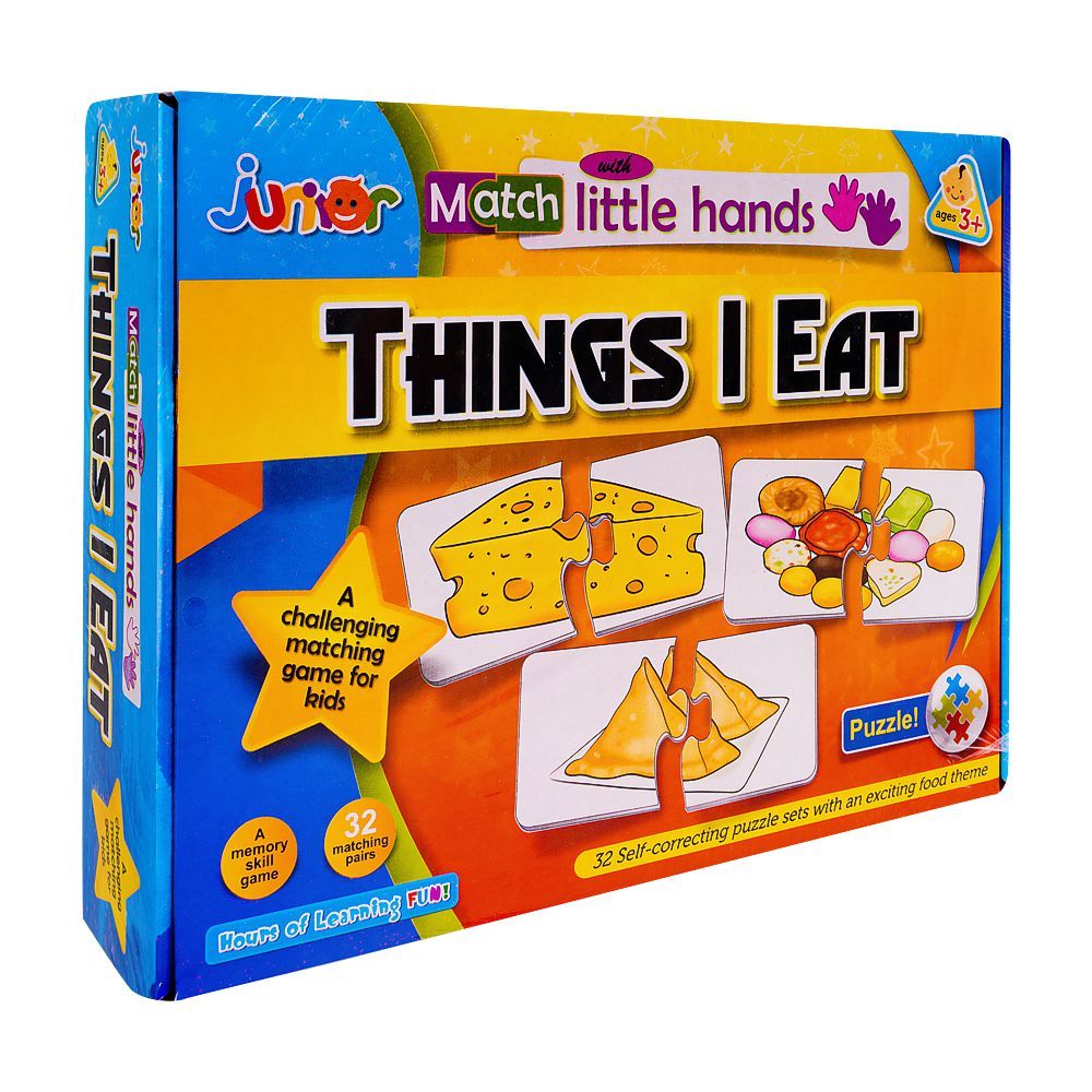Junior Match With Little Hands Things I Eat - DENIMS - Board Games - 