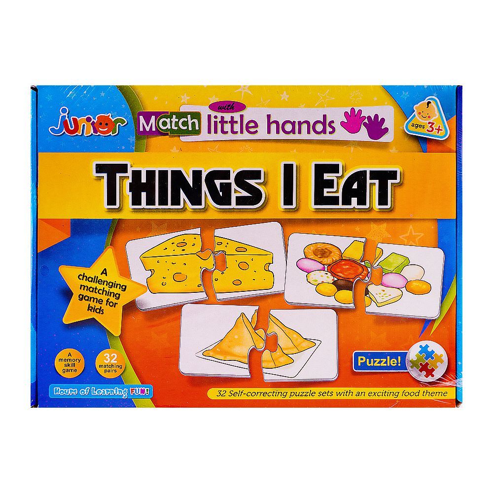 Junior Match With Little Hands Things I Eat - DENIMS - Board Games - 