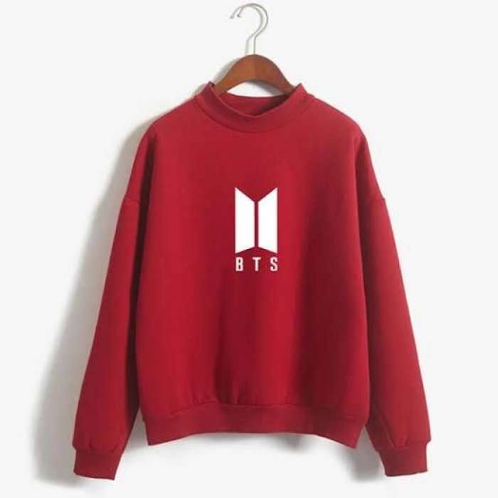 kryptify Bts Sweatshirt For womens Red - DENIMS - Hoodies & Sweatshirts - 