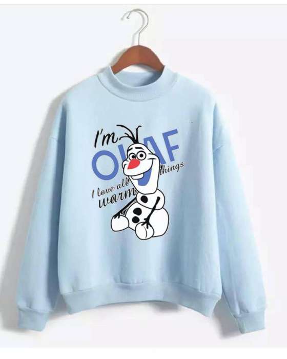 LIGHT BLUE OLAF SWEATSHIRT FOR womens - DENIMS - Hoodies & Sweatshirts - 