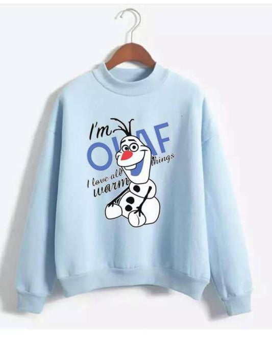 LIGHT BLUE OLAF SWEATSHIRT FOR womens - DENIMS - Hoodies & Sweatshirts - 
