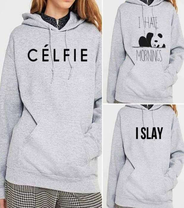 Light Grey Printed Pack of 3 Hoodies - DENIMS - Hoodies & Sweatshirts - 