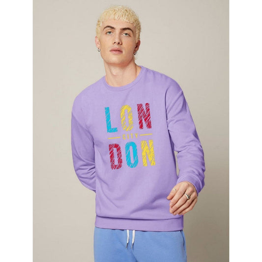 London City Printed Fleece Full Sleeves Pull Over Hoodie For Men & Women - DENIMS - Hoodie & Sweatshirt - 